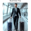 image:imageBAGSMART Carry On Luggage 22x14x9 Airline Approved with Spinner WheelsLightweight 20 Inch Luggage with TSA LockExpandable Hard Shell Carry On Suitcases for Men WomenRose PurpleGray