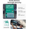 image:imageBAGSMART Carry On Luggage 22x14x9 Airline Approved with Spinner WheelsLightweight 20 Inch Luggage with TSA LockExpandable Hard Shell Carry On Suitcases for Men WomenRose PurpleTeal Blue