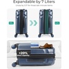 image:imageBAGSMART Carry On Luggage 22x14x9 Airline Approved with TSA Lock Expandable Hard Shell Suitcase with Spinner Wheels Lightweight 20 Inch Travel Rolling CarryOn Luggage Light Blue