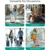 image:imageBAGSMART Carry On Luggage 22x14x9 Airline Approved with TSA Lock Expandable Hard Shell Suitcase with Spinner Wheels Lightweight 20 Inch Travel Rolling CarryOn Luggage Light Blue