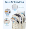 image:imageBAGSMART Carry On Travel Backpack 17 Inch Large Travel backpack Carry On Flight Approved Antitheft Personal Item Backpack Travel Bag With Shoe Bag 30L Water Resistant Casual Daypack BeigeBeige