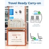image:imageBAGSMART Carry On Travel Backpack 17 Inch Large Travel backpack Carry On Flight Approved Antitheft Personal Item Backpack Travel Bag With Shoe Bag 30L Water Resistant Casual Daypack BeigeBeige