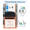 image:imageBAGSMART Carry On Travel Backpack 17 Inch Large Travel backpack Carry On Flight Approved Antitheft Personal Item Backpack Travel Bag With Shoe Bag 30L Water Resistant Casual Daypack BeigeGreen