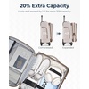 image:imageBAGSMART CarryOn Luggage Airline Approved 20 inch Expandable Suitcase with Duffel bag Softside Lightweight Suitcases with Spinner Wheels light tanCamel