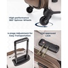 image:imageBAGSMART CarryOn Luggage Airline Approved 20 inch Expandable Suitcase with Duffel bag Softside Lightweight Suitcases with Spinner Wheels light tanCamel