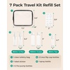image:imageBAGSMART Clear Toiletry Bag TSA Approved Travel Toiletry Bag Carry On Travel Accessories Bag Airport Airline Quart Size Bags waterresistant Makeup Bag for WomenPure Black