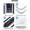 image:imageBAGSMART Clear Toiletry Bag TSA Approved Travel Toiletry Bag Carry On Travel Accessories Bag Airport Airline Quart Size Bags waterresistant Makeup Bag for WomenCloud White