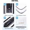 image:imageBAGSMART Clear Toiletry Bag TSA Approved Travel Toiletry Bag Carry On Travel Accessories Bag Airport Airline Quart Size Bags waterresistant Makeup Bag for WomenActive Black