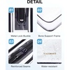 image:imageBAGSMART Clear Toiletry Bag TSA Approved Travel Toiletry Bag Carry On Travel Accessories Bag Airport Airline Quart Size Bags waterresistant Makeup Bag for WomenBlack