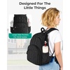 image:imageBAGSMART College Laptop Backpack Travel Backpack for Women Quilted Casual Daypack WaterResistant Bookbag for 156 Inch Laptop ChocolateBlack