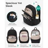 image:imageBAGSMART College Laptop Backpack Travel Backpack for Women Quilted Casual Daypack WaterResistant Bookbag for 156 Inch Laptop ChocolateBlack