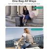 image:imageBAGSMART College Laptop Backpack Travel Backpack for Women Quilted Casual Daypack WaterResistant Bookbag for 156 Inch Laptop ChocolateCamel