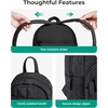 image:imageBAGSMART College Laptop Backpack Travel Backpack for Women Quilted Casual Daypack WaterResistant Bookbag for 156 Inch Laptop ChocolateClassic Black