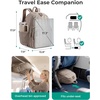 image:imageBAGSMART College Laptop Backpack Travel Backpack for Women Quilted Casual Daypack WaterResistant Bookbag for 156 Inch Laptop ChocolateCoffee Brown
