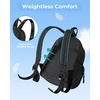 image:imageBAGSMART College Laptop Backpack Travel Backpack for Women Quilted Casual Daypack WaterResistant Bookbag for 156 Inch Laptop ChocolateDark Mocha