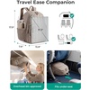 image:imageBAGSMART College Laptop Backpack Travel Backpack for Women Quilted Casual Daypack WaterResistant Bookbag for 156 Inch Laptop ChocolateLight Brown