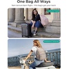 image:imageBAGSMART College Laptop Backpack Travel Backpack for Women Quilted Casual Daypack WaterResistant Bookbag for 156 Inch Laptop ChocolateVanilla