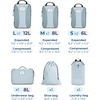 image:imageBAGSMART Compression Packing Cubes 6 PCS Packing Cubes for Suitcases Travel Bags Organizer for Luggage Lightweight Packing Cube for Travel EssentialsBlue