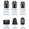 image:imageBAGSMART Compression Packing Cubes 6 PCS Packing Cubes for Suitcases Travel Bags Organizer for Luggage Lightweight Packing Cube for Travel EssentialsBlack