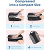 image:imageBAGSMART Compression Packing Cubes 6 PCS Packing Cubes for Suitcases Travel Bags Organizer for Luggage Lightweight Packing Cube for Travel EssentialsDeep Black