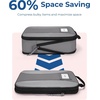 image:imageBAGSMART Compression Packing Cubes 6 PCS Packing Cubes for Suitcases Travel Bags Organizer for Luggage Lightweight Packing Cube for Travel EssentialsGrey