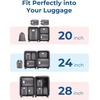 image:imageBAGSMART Compression Packing Cubes 6 PCS Packing Cubes for Suitcases Travel Bags Organizer for Luggage Lightweight Packing Cube for Travel EssentialsGrey
