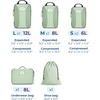 image:imageBAGSMART Compression Packing Cubes 6 PCS Packing Cubes for Suitcases Travel Bags Organizer for Luggage Lightweight Packing Cube for Travel EssentialsKohlrabi Green