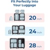 image:imageBAGSMART Compression Packing Cubes 6 PCS Packing Cubes for Suitcases Travel Bags Organizer for Luggage Lightweight Packing Cube for Travel EssentialsLight Blue
