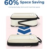 image:imageBAGSMART Compression Packing Cubes 6 PCS Packing Cubes for Suitcases Travel Bags Organizer for Luggage Lightweight Packing Cube for Travel EssentialsLight Beige