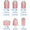 image:imageBAGSMART Compression Packing Cubes 6 PCS Packing Cubes for Suitcases Travel Bags Organizer for Luggage Lightweight Packing Cube for Travel EssentialsPink
