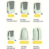 image:imageBAGSMART Compression Packing Cubes for Travel 654set Lightweight Packing Organizers Summer Travel Essentials Suitcase Organizer Bags Set03Light Green