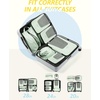 image:imageBAGSMART Compression Packing Cubes for Travel 654set Lightweight Packing Organizers Summer Travel Essentials Suitcase Organizer Bags Set03Light Green