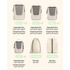image:imageBAGSMART Compression Packing Cubes for Travel 654set Lightweight Packing Organizers Summer Travel Essentials Suitcase Organizer Bags SetABeige