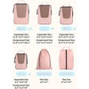 image:imageBAGSMART Compression Packing Cubes for Travel 654set Lightweight Packing Organizers Summer Travel Essentials Suitcase Organizer Bags SetBBaby Pink