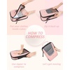 image:imageBAGSMART Compression Packing Cubes for Travel 654set Lightweight Packing Organizers Summer Travel Essentials Suitcase Organizer Bags SetBBaby Pink