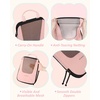 image:imageBAGSMART Compression Packing Cubes for Travel 654set Lightweight Packing Organizers Summer Travel Essentials Suitcase Organizer Bags SetBBaby Pink
