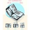 image:imageBAGSMART Compression Packing Cubes for Travel 654set Lightweight Packing Organizers Summer Travel Essentials Suitcase Organizer Bags SetCLight Blue