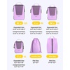 image:imageBAGSMART Compression Packing Cubes for Travel 654set Lightweight Packing Organizers Summer Travel Essentials Suitcase Organizer Bags SetGPurple