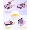 image:imageBAGSMART Compression Packing Cubes for Travel 654set Lightweight Packing Organizers Summer Travel Essentials Suitcase Organizer Bags SetGPurple