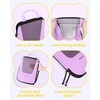 image:imageBAGSMART Compression Packing Cubes for Travel 654set Lightweight Packing Organizers Summer Travel Essentials Suitcase Organizer Bags SetGPurple