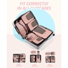 image:imageBAGSMART Compression Packing Cubes for Travel 654set Lightweight Packing Organizers Summer Travel Essentials Suitcase Organizer Bags SetHBrier Rose