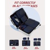 image:imageBAGSMART Compression Packing Cubes for Travel 654set Lightweight Packing Organizers Summer Travel Essentials Suitcase Organizer Bags SetKNavy