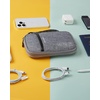 image:imageBAGSMART Cord Organizer Travel Cable Organizer Bag Tech Electronic Organizer Travel Case Travel Essentials for Charger Cable Phone Flash drive Single Layer  BlackSingle Layer Grey