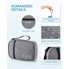 image:imageBAGSMART Cord Organizer Travel Cable Organizer Bag Tech Electronic Organizer Travel Case Travel Essentials for Charger Cable Phone Flash drive Single Layer  BlackSingle Layer Grey