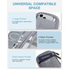 image:imageBAGSMART Cord Organizer Travel Cable Organizer Bag Tech Electronic Organizer Travel Case Travel Essentials for Charger Cable Phone Flash drive Single Layer  BlackSingle Layer Grey