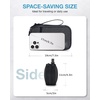 image:imageBAGSMART Cord Organizer Travel Cable Organizer Bag Tech Electronic Organizer Travel Case Travel Essentials for Charger Cable Phone Flash drive Single Layer  BlackDouble Layer Black