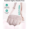 image:imageBAGSMART Cross Body Purse Mini Crossbody Bags for Women Travel Purse Puffy Shoulder Handbag Wallet with RFID Blocking Slots BrownsmallBaby Pink