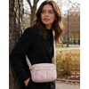 image:imageBAGSMART Cross Body Purse Mini Crossbody Bags for Women Travel Purse Puffy Shoulder Handbag Wallet with RFID Blocking Slots BrownsmallBaby Pink