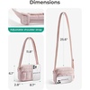 image:imageBAGSMART Cross Body Purse Mini Crossbody Bags for Women Travel Purse Puffy Shoulder Handbag Wallet with RFID Blocking Slots BrownsmallBaby Pink