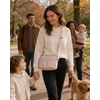 image:imageBAGSMART Cross Body Purse Mini Crossbody Bags for Women Travel Purse Puffy Shoulder Handbag Wallet with RFID Blocking Slots BrownsmallBaby Pink